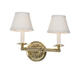 Lotus Two-Light Candle Sconce