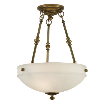 Alabaster with Brass Fittings - Ceiling Light Fixture